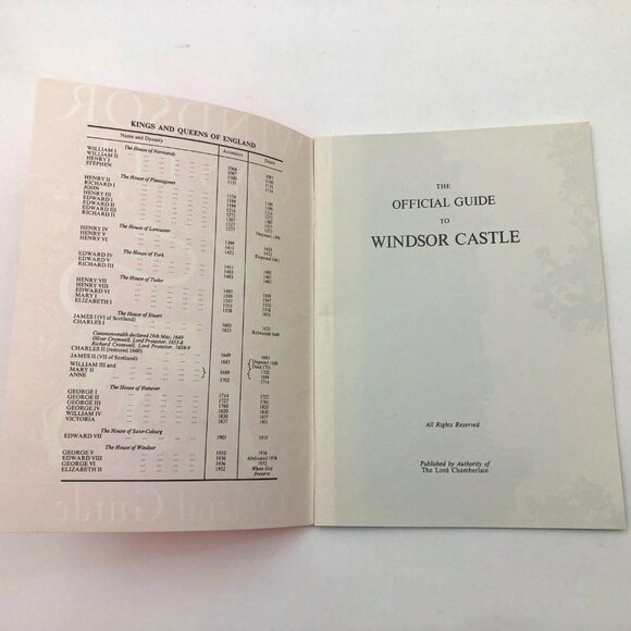 1982 Windsor Castle Official Guide and Works of Art List - Picture 4 of 8